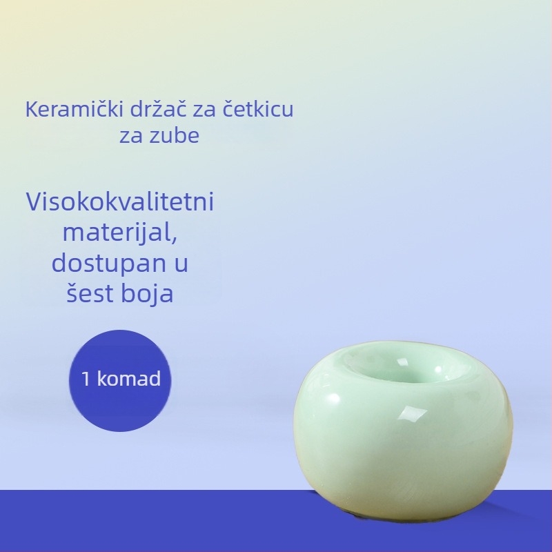 Držač za četkicu za zube, keramika, Morning Breeze, baza skladištenja, 300 kom./kutija, montaža drugim metodama