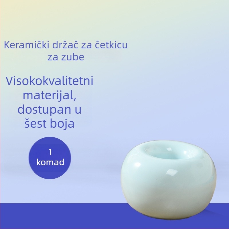 Držač za četkicu za zube, keramika, Morning Breeze, baza skladištenja, 300 kom./kutija, montaža drugim metodama