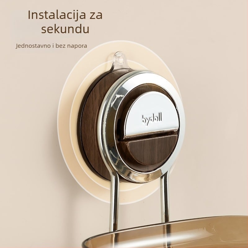 Zidni držač sapuna s policom za pohranu (PP; bez bušenja; 27 jednoslojnih i 36 dvostrukih slojeva)