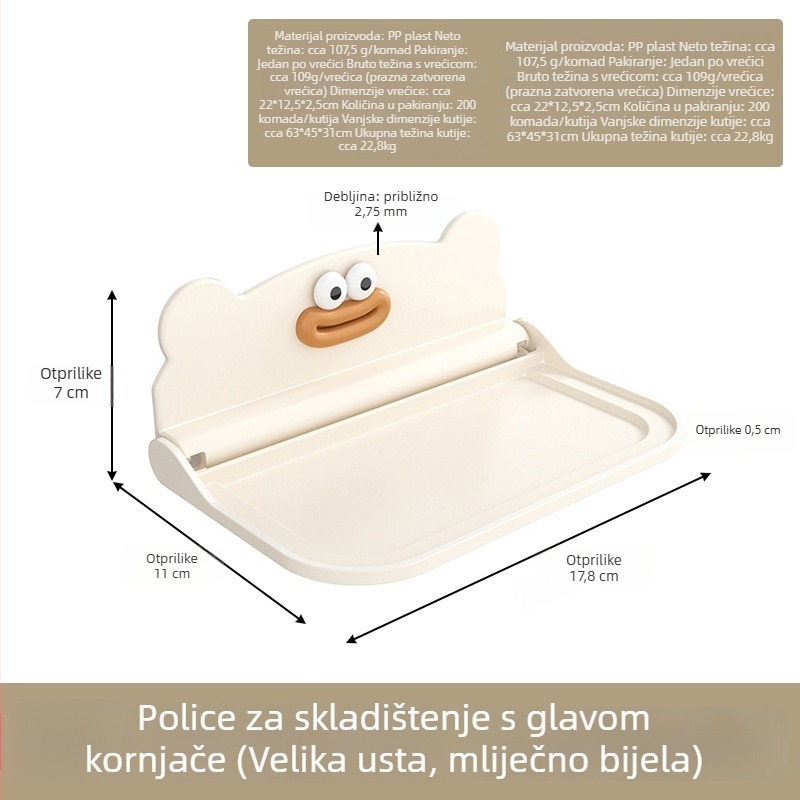 Guangkai plastični držač sapuna za zid bez bušenja – organizator kupaonice
