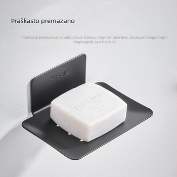 Držač sapuna za zid od aluminijske legure, model 111, 1 kom Nine Carvings