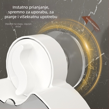 Zidni držač sapuna s vakuumskim pričvršćivanjem i preklopnim poklopcem, plastičan, odvod u kupaonu