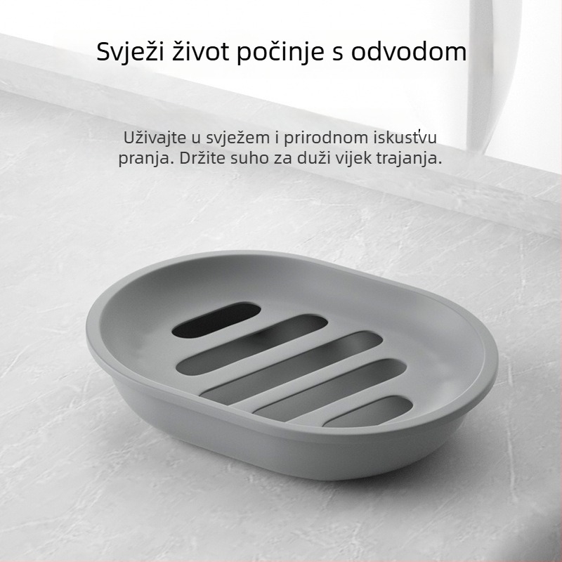Valovita kutija za sapun – PP plastični držač sapuna s odvajanjem, otisnut logotip, 48 kom., Marka Puwang Family