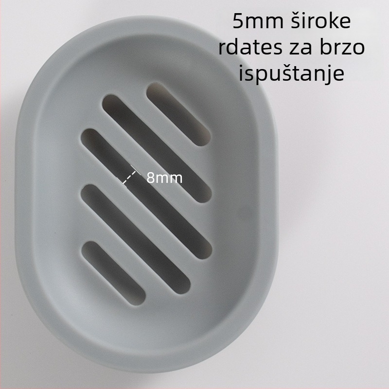 Valovita kutija za sapun – PP plastični držač sapuna s odvajanjem, otisnut logotip, 48 kom., Marka Puwang Family