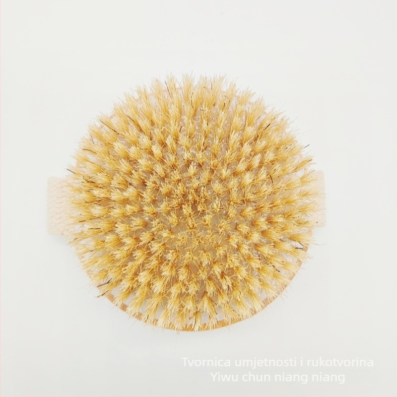 Drvena četka za kupaonicu s čekinjama – Spring girl marka; materijali: drvo + čekinje + najlon + plast; prilagodba: da; pakiranje: 100 kom; univerzalna uporaba