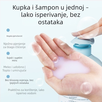 Little Raccoon dječji šampon i gel za tuširanje 2u1 – za novorođenčad, kupaonski set, 12 komada