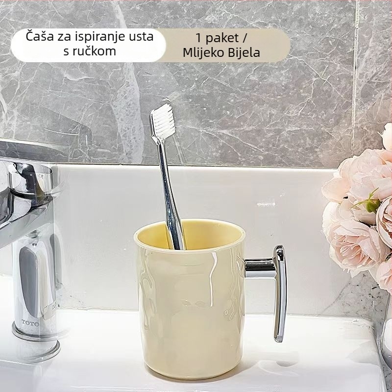 Držač za četkice za zube s usisnim držačem, zidni, plastični, za pohranu, bez bušenja