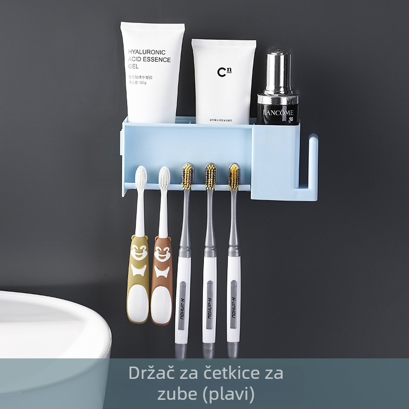 Plastični držač četkica za zube, montaža bez bušenja, alternativni načini obješivanja, marka Channel formed