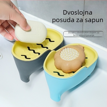 Kutija za sapun s motivom elefantova trupa, plastična, bez poklopca, bez usisne čašice