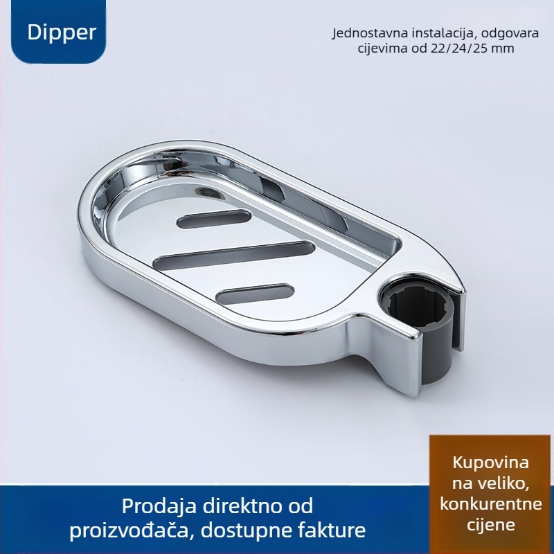 ABS posuda za sapun za tuš s otisnutim logom, prilagodba, injekcijsko prekrivanje metalom, držač sapuna