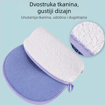 Miaojie rukavice za kupanje - pamuk, dvostrane, debele, za odrasle