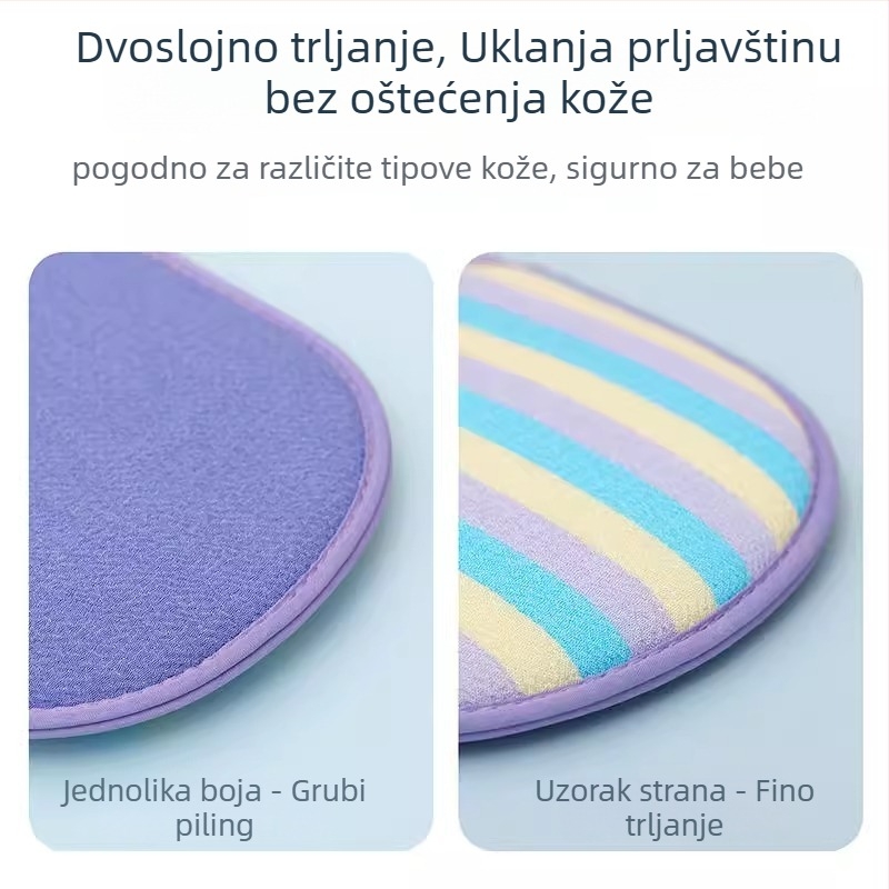 Miaojie rukavice za kupanje - pamuk, dvostrane, debele, za odrasle