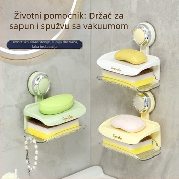 Zidna posuda za sapun s vakuumskim pričvršćivanjem, plastika, marka Aoxi, 96 komada, nije uvezeno, bez prilagodbe
