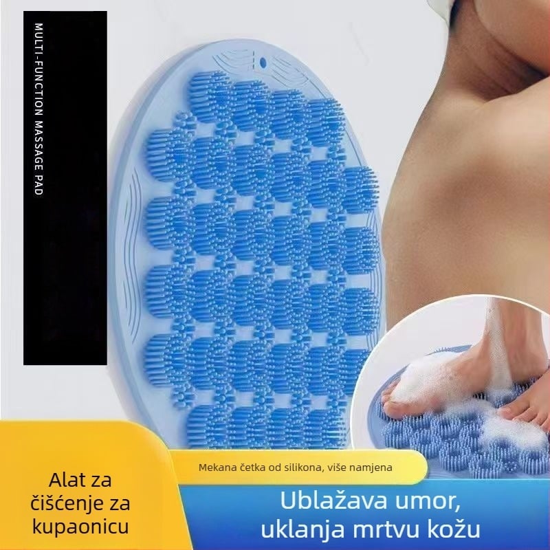 Okrugla masažna podloga za kupanje, materijal TPE, masaža leđa i stopala