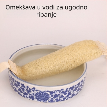 Prirodna lufa za masažu leđa – mekana ručnik za tuširanje s eksfolijacijom