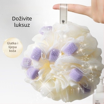 Kugla za kupanje u obliku cvijeta – luksuzna, izuzetno mekana, velika; materijal: poliester-pamukova smjesa; Uvoz: Ne; Prilagodba: Ne