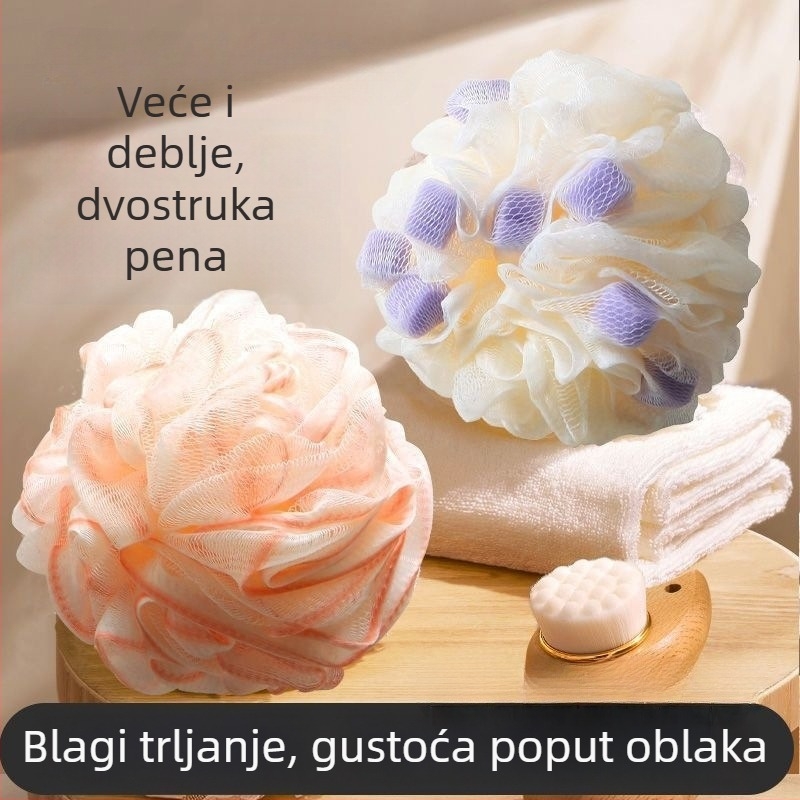 Kugla za kupanje u obliku cvijeta – luksuzna, izuzetno mekana, velika; materijal: poliester-pamukova smjesa; Uvoz: Ne; Prilagodba: Ne