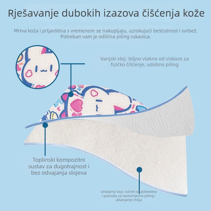 Yunrui Dvostrani pjenušavi spužvasti kućni alat za kupanje – 2-u-1 za djecu i odrasle, univerzalna upotreba, Materijal: poliester-pamučna spužva; Pakiranje 30 komada