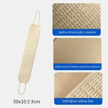 Ručník za ribanje leđa od PE i rayon, antibakterijski, univerzalna upotreba, pakiranje 120 komada