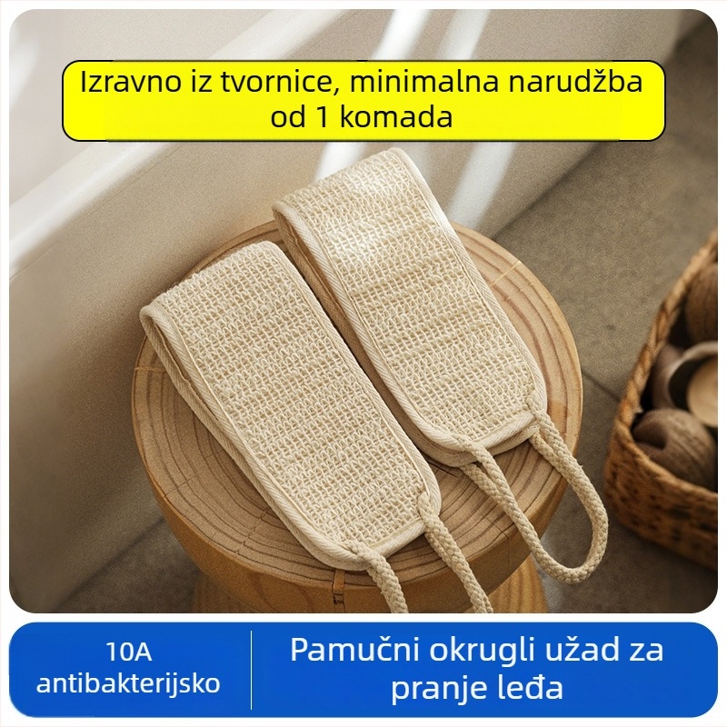 Ručník za ribanje leđa od PE i rayon, antibakterijski, univerzalna upotreba, pakiranje 120 komada