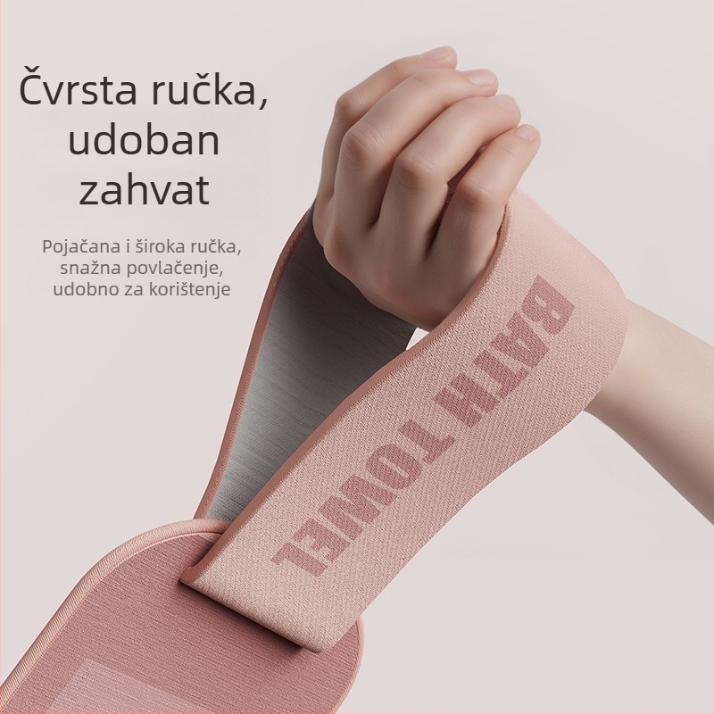 Dvostruka široka četka za kupanje – kućna uporaba, četka za leđa, prilagodljiva masažna četka