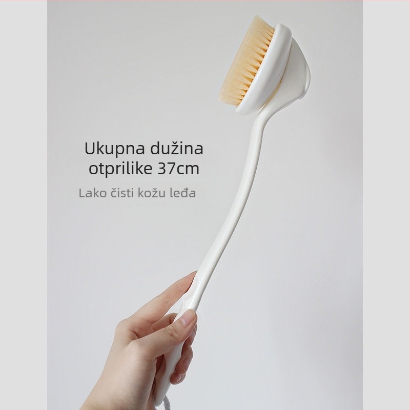 Četka za tuširanje za leđa s dugačkim drškom, mekane dlačice, exfolirajuća četka, vlakna od poliestera, pakiranje 90 kom.
