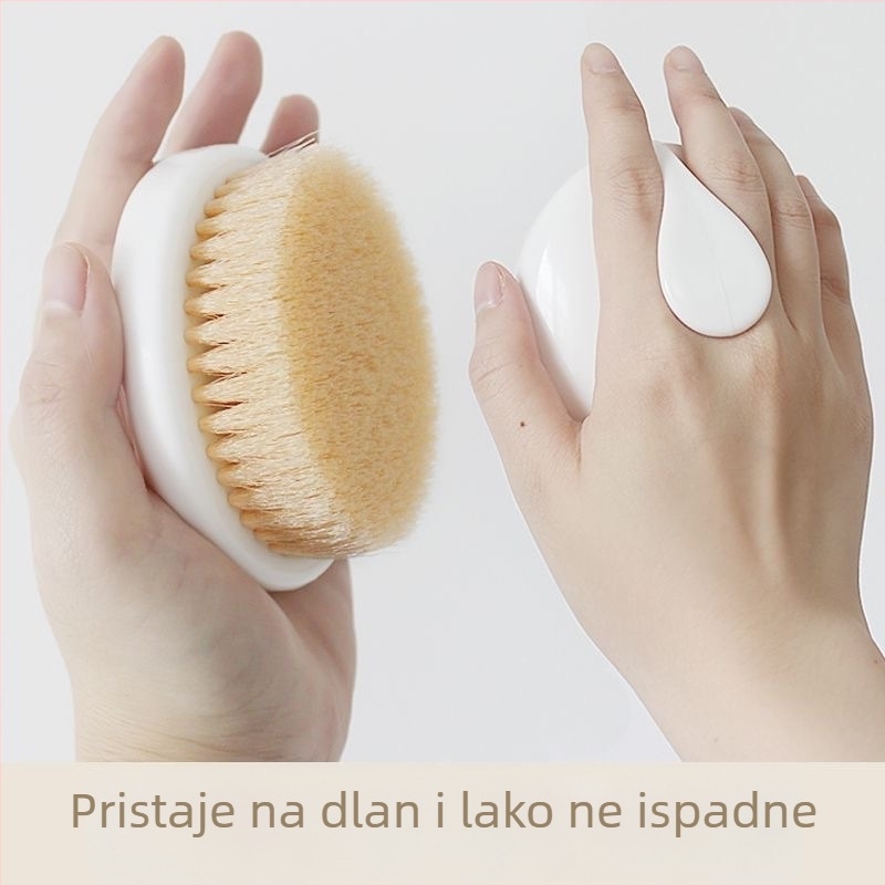 Četka za tuširanje za leđa s dugačkim drškom, mekane dlačice, exfolirajuća četka, vlakna od poliestera, pakiranje 90 kom.