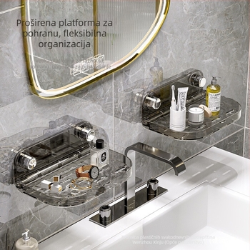 Držač sapuna s usisavačem (bez bušenja) – PE materijal, brend New Torch, kod 9631/9632, moguć tisak logotipa