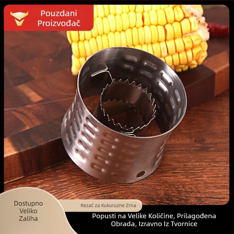 Rotirajući nehrđajući čelni kukuruzni odvajač s tiskom logotipa i mogućnošću prilagodbe