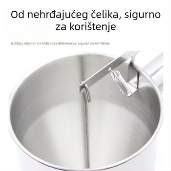 Ručni dispenser za tijesto Takoyaki, nehrđajući čelik, silikon izljev, mogućnost prilagođavanja