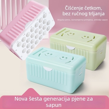 Plastična kutija za pjenu sapuna s poklopcem, otisnut logotip, marka: Tuo also, paket 300 kom