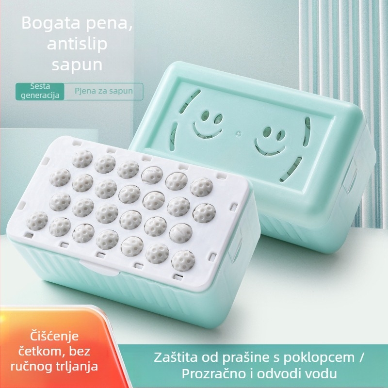 Plastična kutija za pjenu sapuna s poklopcem, otisnut logotip, marka: Tuo also, paket 300 kom