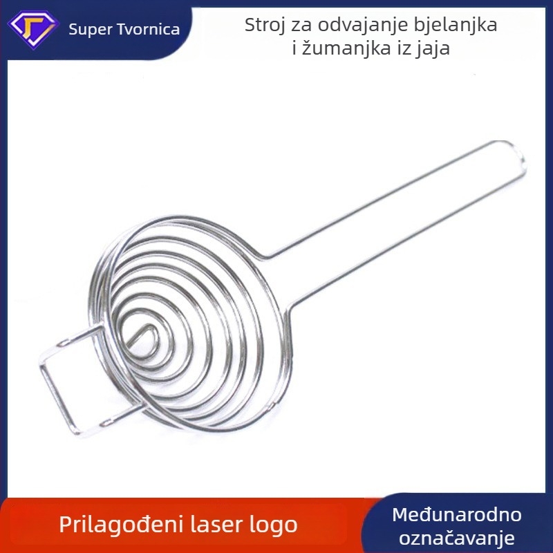 Nehrđajući čelični separator bjelanjaka i žumanjka — ručni, s filterom