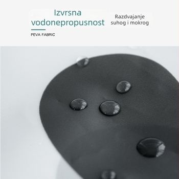 Moderna minimalistička PEVA zavjesa za tuširanje, vodootporna zavjesa za kupaonicu, uzorak kapljica vode