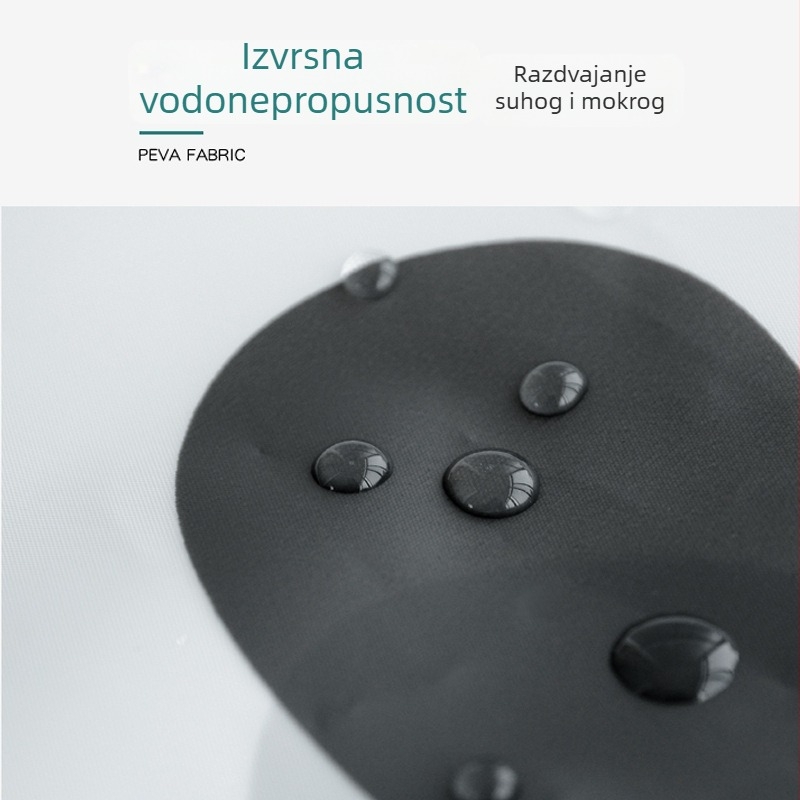 Moderna minimalistička PEVA zavjesa za tuširanje, vodootporna zavjesa za kupaonicu, uzorak kapljica vode