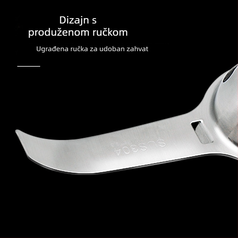 Razdjeljivač bjelanjka, 304 nehrđajući čelik, ručni pogon, za kućnu pećnicu, prilagodljiva obrada