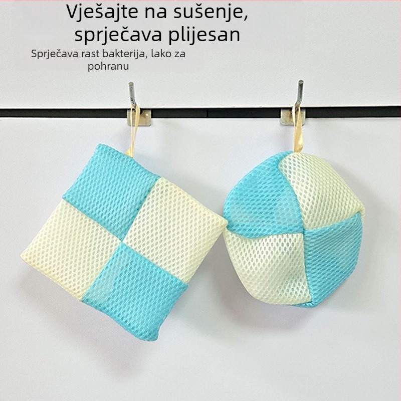 Mrežasta vrećica za kupanje za sapun i gel za tuširanje, periva, kutija 500 komada, mogućnost prilagodbe
