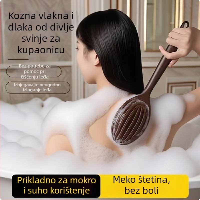 Četka za kupanje i masažu, 2-u-1 dizajn dlana oblika, za mokru i suhu upotrebu, PP materijal, za odrasle