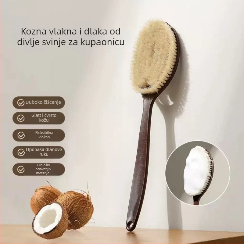 Četka za kupanje i masažu, 2-u-1 dizajn dlana oblika, za mokru i suhu upotrebu, PP materijal, za odrasle