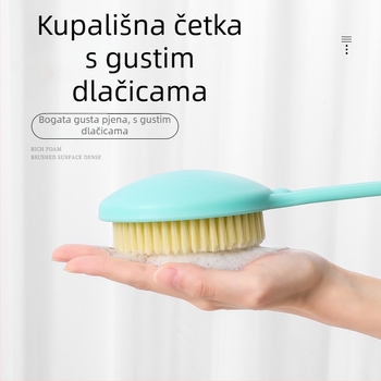 Kefica za tuširanje s dugačkom drškom za leđa, plastična, univerzalna upotreba, 100 kom u pakiranju