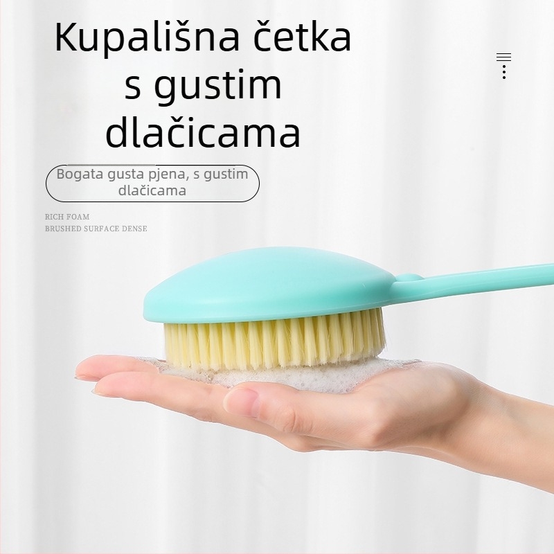 Kefica za tuširanje s dugačkom drškom za leđa, plastična, univerzalna upotreba, 100 kom u pakiranju
