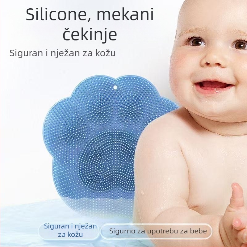 Podloga za stopala u tušu sa masažom i uklanjanjem mrtvih stanica, četka za stopala za pranje, s usisnom čašom i protukliznom površinom (plastika; univerzalna primjena; 80 komada u kutiji; ovlaštena privatna marka)