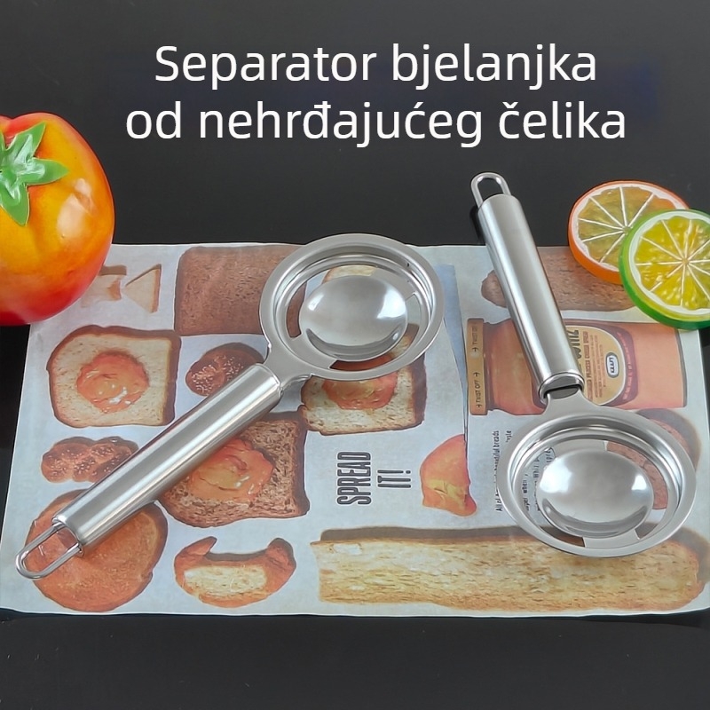 Odvajivač žumanjaka i bjelanjka - nehrđajući čelik, kuhinjski alat, Xier, bez električne energije, modernog stila