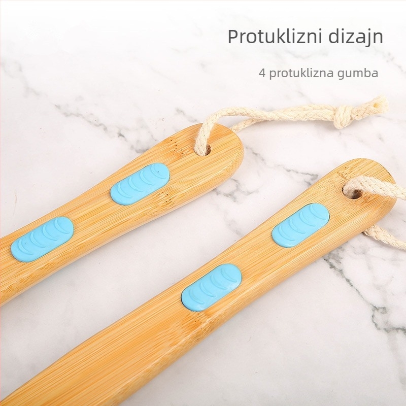 Dvostruka četka za kupanje tijelo – drška Nan Bamboo/He Wood, brend Bath Purchase from Comb, šifra YGCS-011