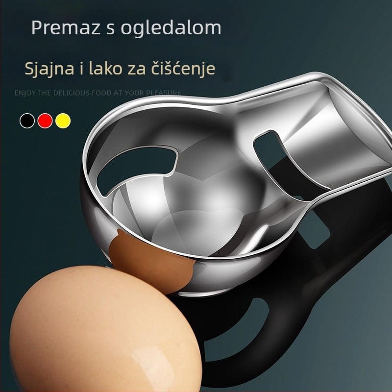 Razdvajač bjelanjaka i žumanjka, 316 nerđajući čelik, ručni, s otisnutim logom, nordijski stil, mogućnost prilagodbe, za dječju prehranu i pečenje