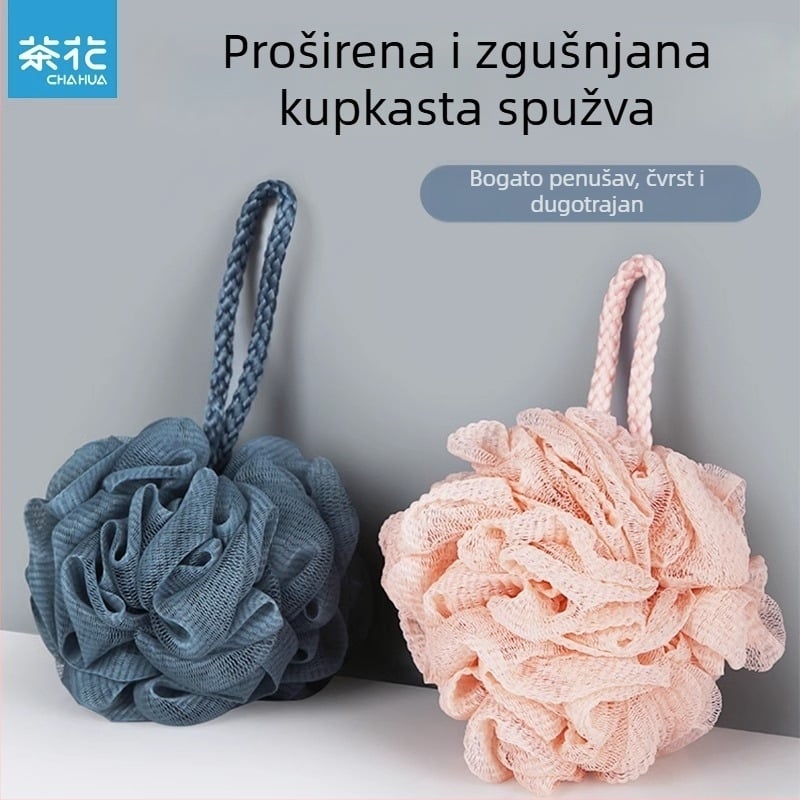 Camellia Bath Ball za muškarce – Exfolirajuća kugla za kupanje, PE, 24 kom.