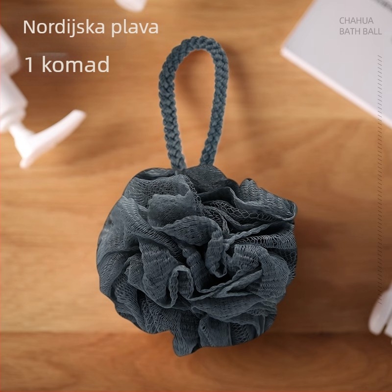 Camellia Bath Ball za muškarce – Exfolirajuća kugla za kupanje, PE, 24 kom.