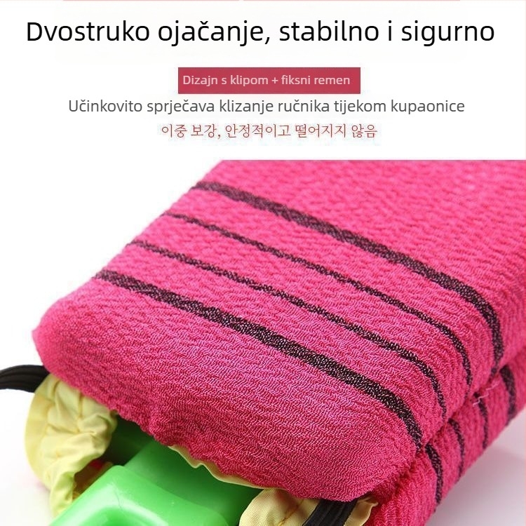 Četka za tuširanje leđa s dugačkim držalom, PP+nylon, univerzalna, kutija 200 kom.