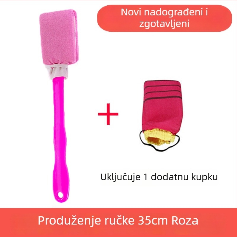 Četka za tuširanje leđa s dugačkim držalom, PP+nylon, univerzalna, kutija 200 kom.