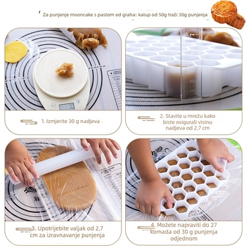Podijeljivač tijesta – plastični, Ningen, DIY kalup, moderna jednostavnost